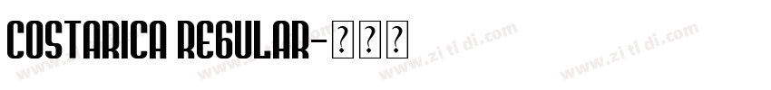 Costarica Regular字体转换 Costarica Regular字体转换
